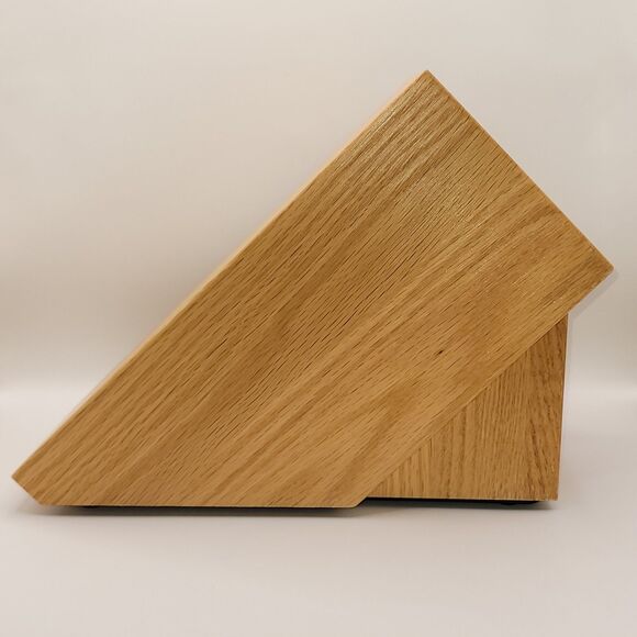 Cutco Galley Set Knife Block Honey Oak 7-Slot Storage USA Excellent Condition - Picture 4 of 7